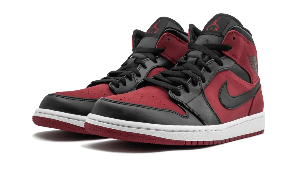 Jordan 1 Mid Gym Red Black - Image 1