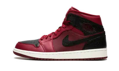 Jordan 1 Retro Mid Team Red Black