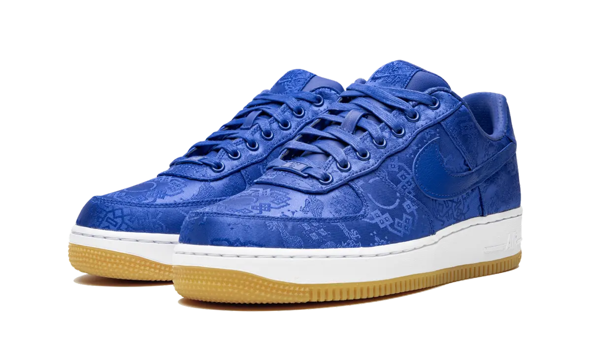 Nike Air Force 1 Low CLOT Blue Silk - Image 1