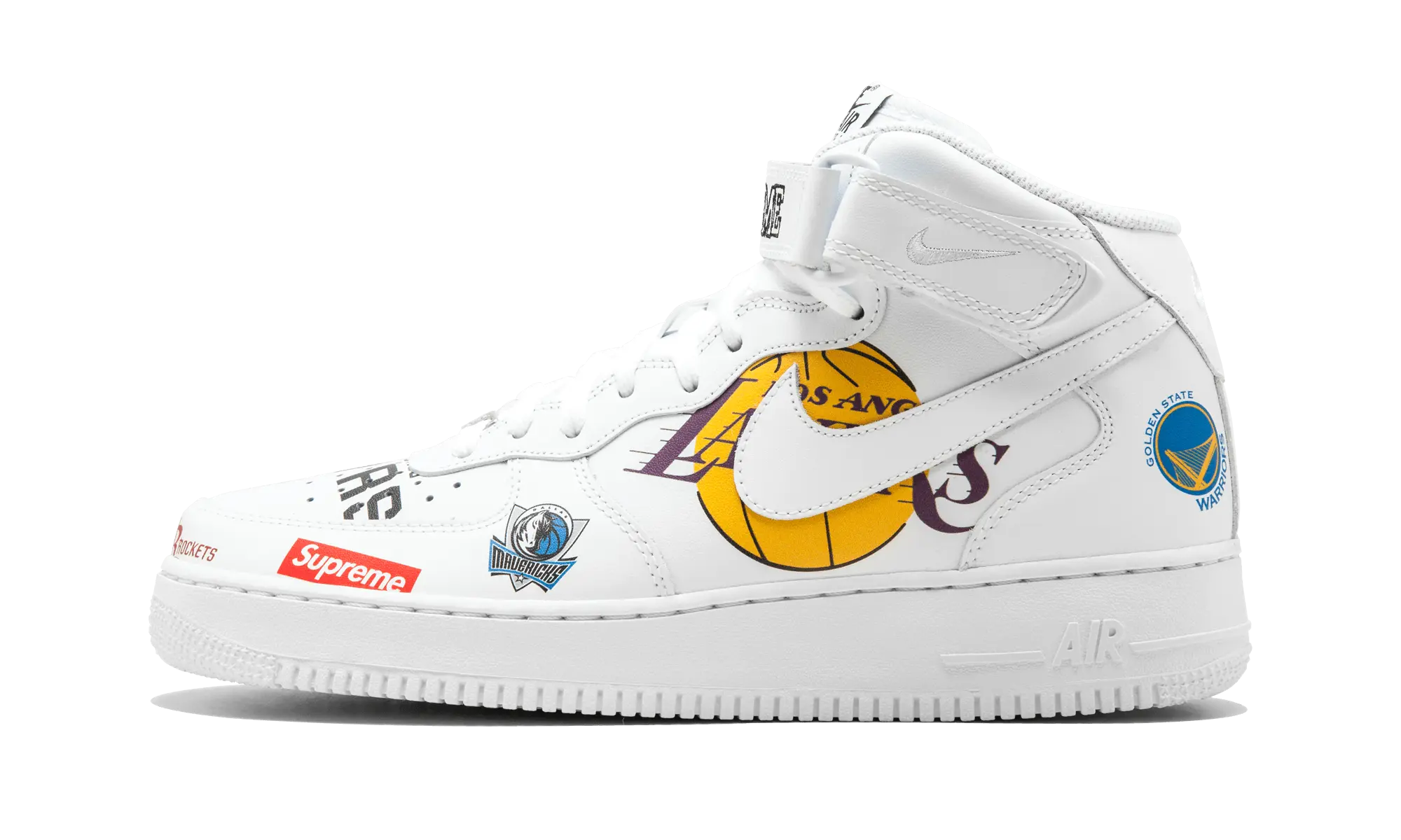 Nike Air Force 1 Mid Supreme NBA White