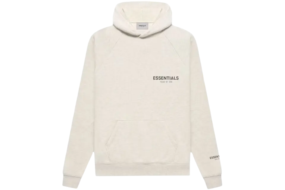 Fear of God Essentials Core Collection Pullover Hoodie Light Heather Oatmeal