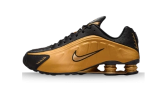 Nike Shox R4 Metallic Gold Black (2025)