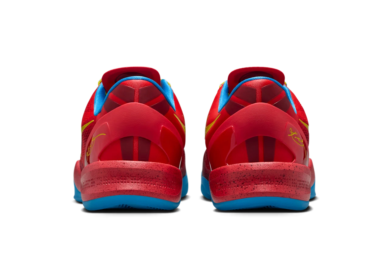 Nike Kobe VIII Protro Light Crimson Vivid Blue Bright Citron - Image 2