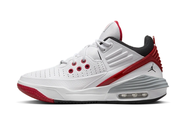 Jordan Max Aura 5 White Varsity Red