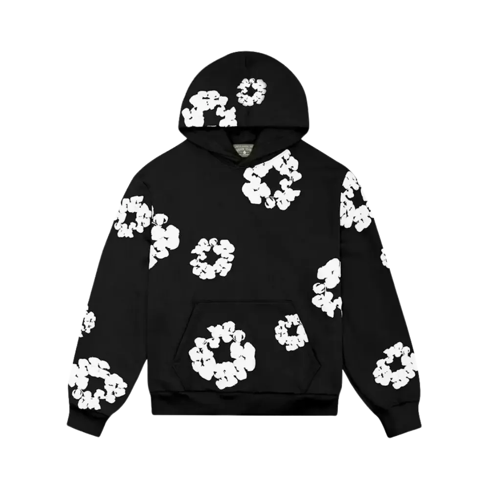 Denim Tears The Cotton Wreath Hoodie Black