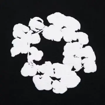 Denim Tears The Cotton Wreath Hoodie Black - Image 2