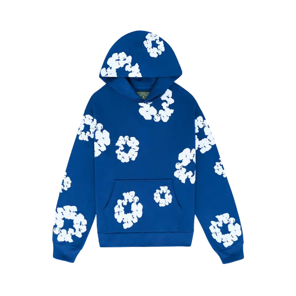 Denim Tears The Cotton Wreath Hoodie Royal Blue