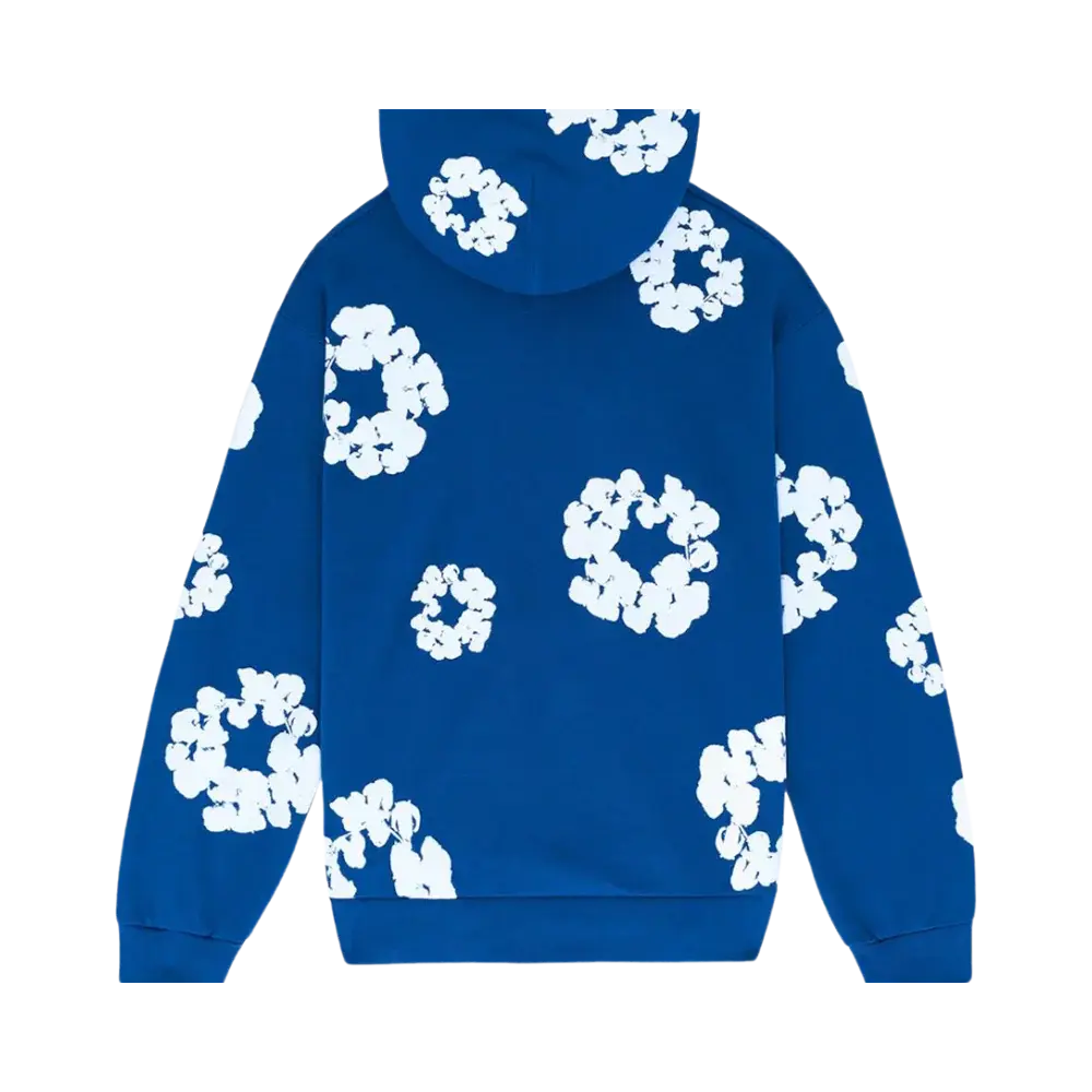 Denim Tears The Cotton Wreath Hoodie Royal Blue - Image 1