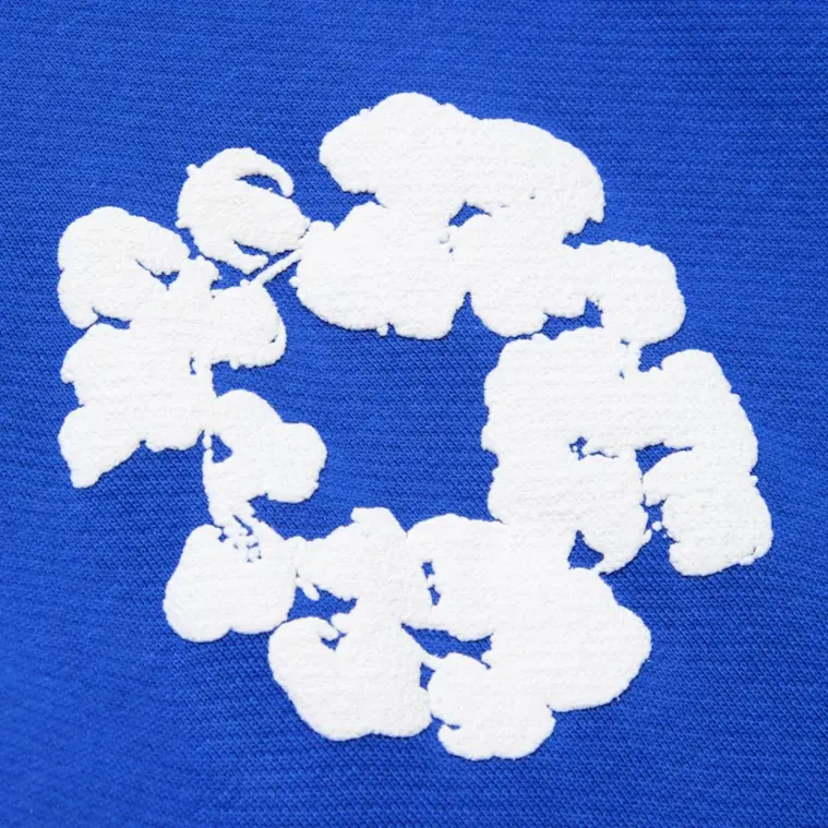 Denim Tears The Cotton Wreath Hoodie Royal Blue - Image 2
