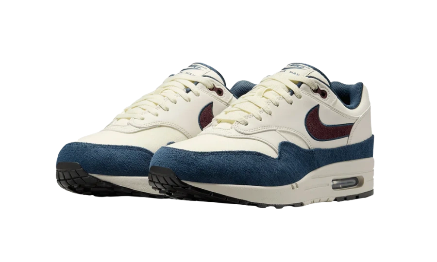 Nike Air Max 1 Coconut Milk Burgundy Crush Navy - Image 1