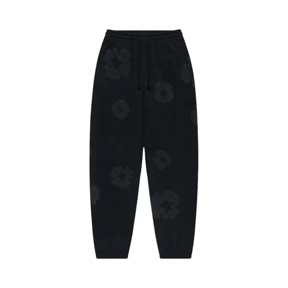 Denim Tears The Cotton Wreath Sweatpants Black Monochrome
