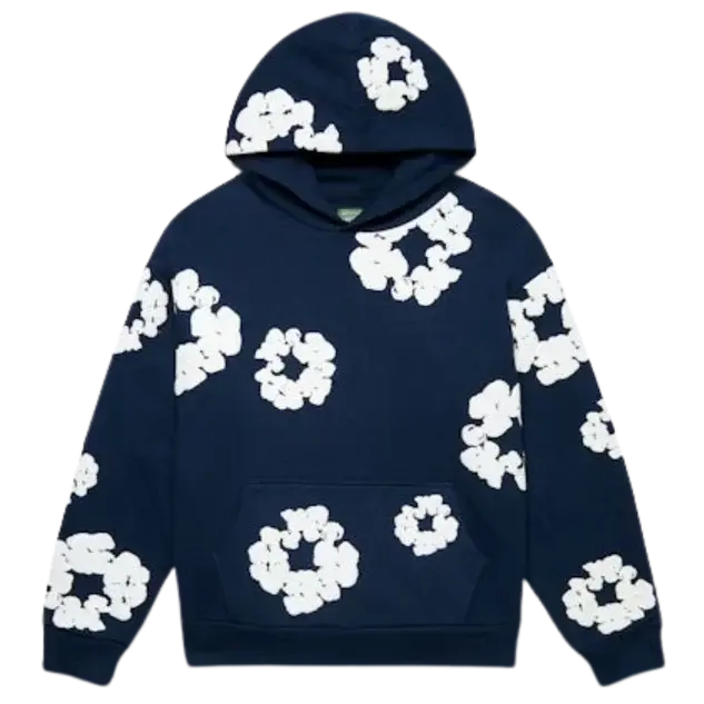 Denim Tears The Cotton Wreath Hoodie Navy