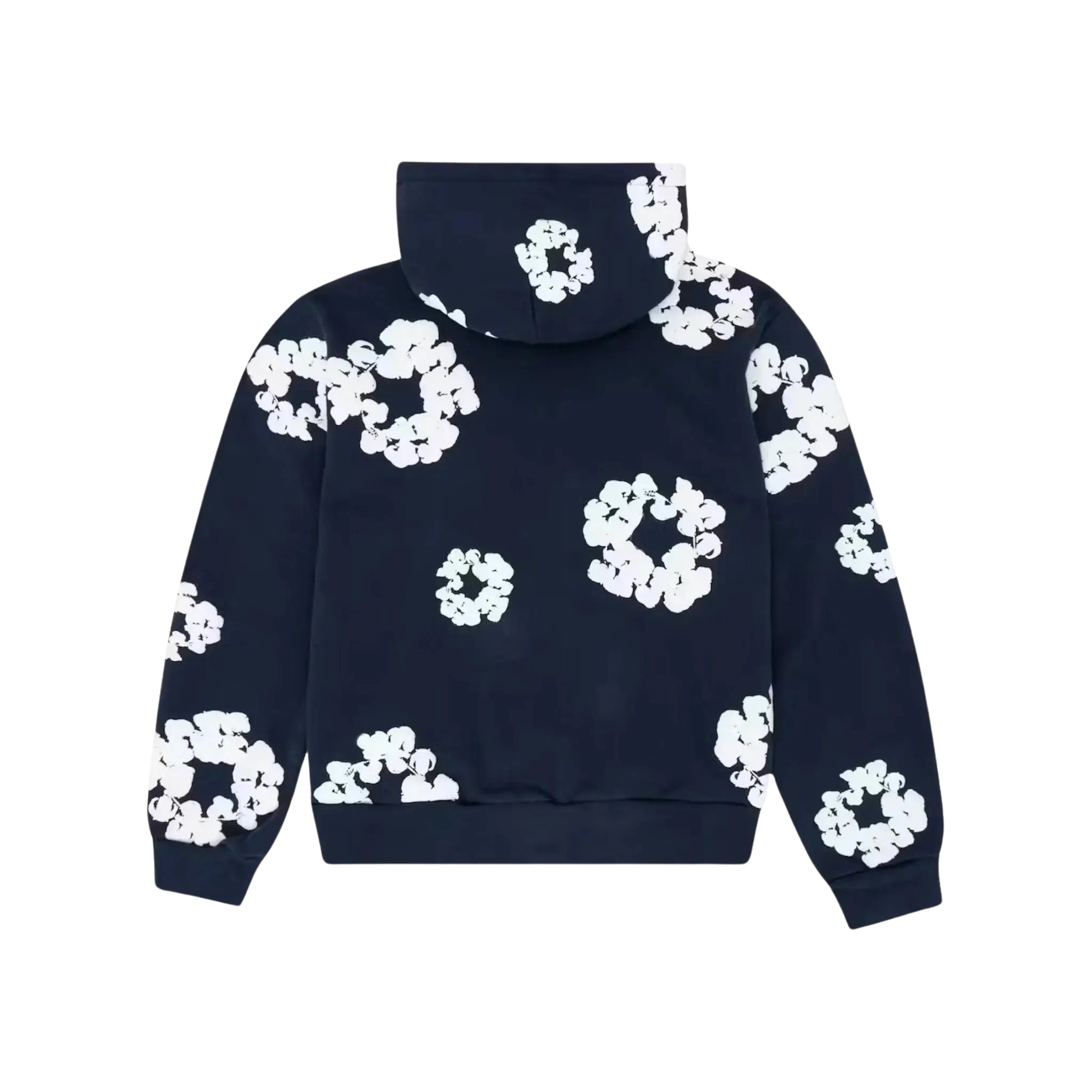 Denim Tears The Cotton Wreath Hoodie Navy - Image 1
