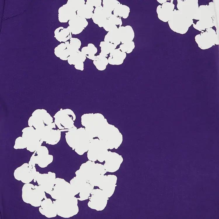 Denim Tears The Cotton Wreath Hoodie Purple - Image 2