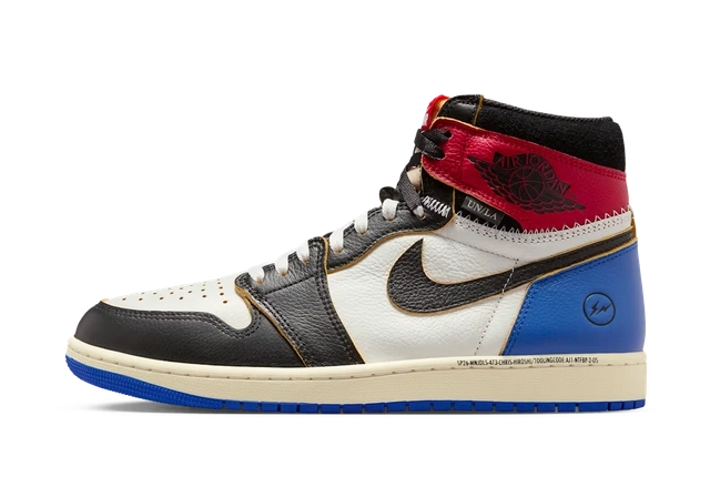 Jordan 1 Retro High OG SP Fragment x Union LA Varsity Red Sport Royal