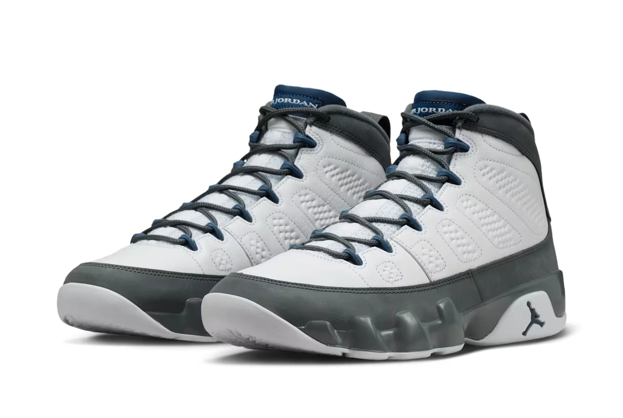 Jordan 9 Retro Flint Grey French Blue (2026) - Image 1