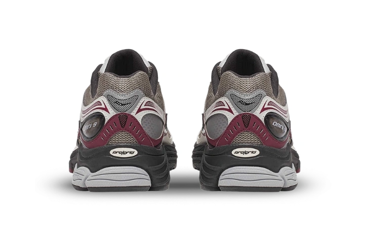 Saucony ProGrid Omni 9 Tomorrow, Meet Yesterday Pack Tan Maroon - Image 2