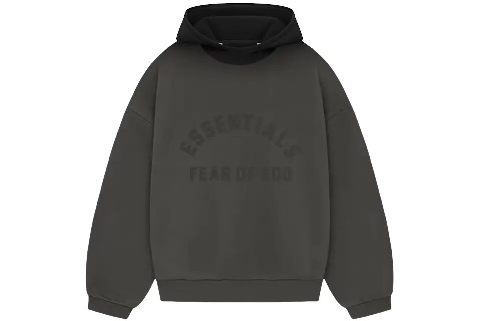 Fear of God Essentials Nylon Fleece Hoodie Ink/Jet Black