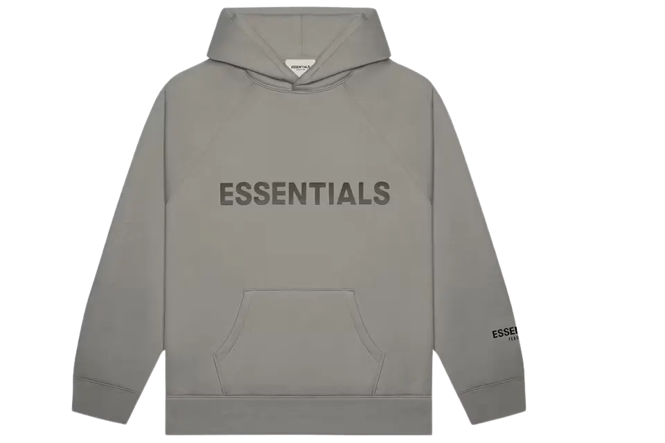 Fear of God Essentials Pullover Hoodie Applique Logo Cement