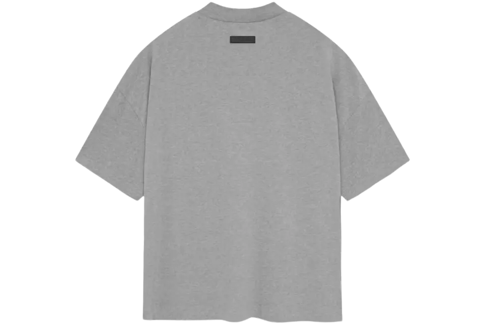 Fear of God Essentials S/S Tee Dark Heather Oatmeal - Image 1