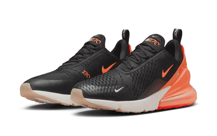Nike Air Max 270 Black Phantom Total Orange - Image 1