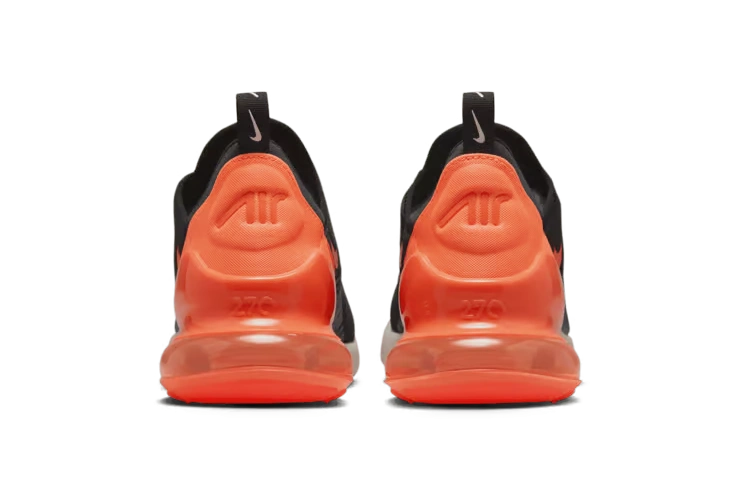 Nike Air Max 270 Black Phantom Total Orange - Image 2