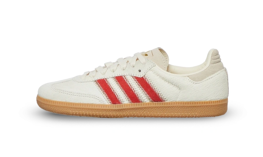 adidas Samba OG Pony Hair Wonder Beige Better Scarlet (W)
