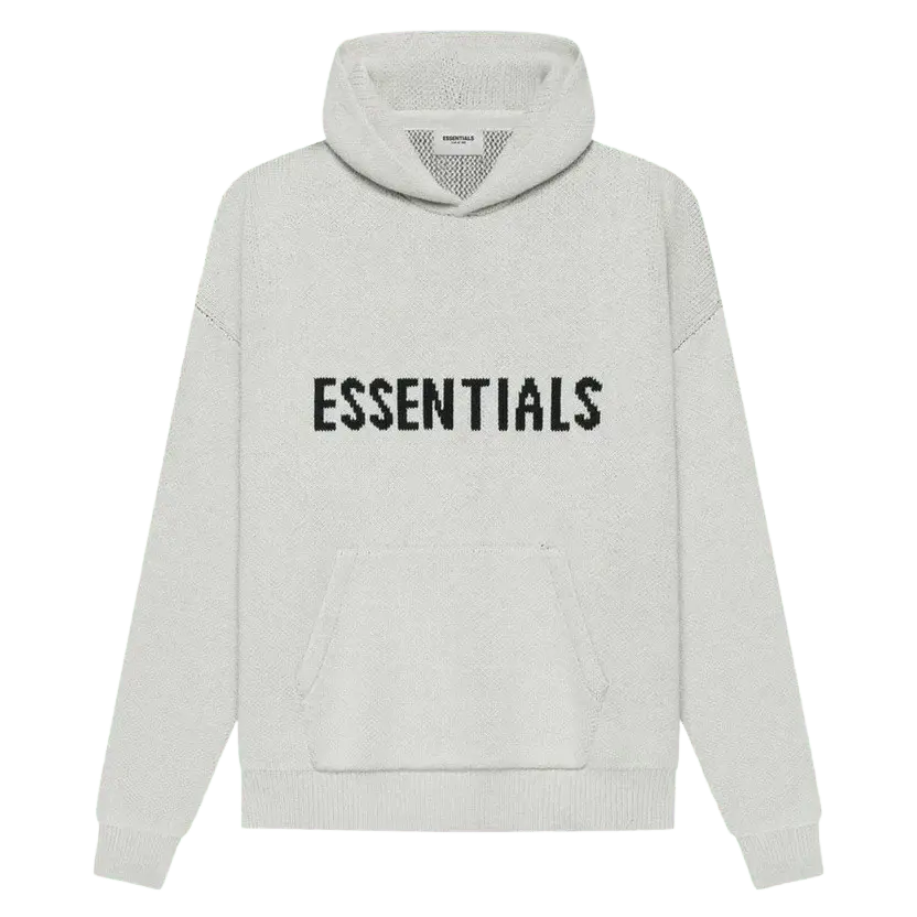 Fear of God Essentials Knit Hoodie Light Oatmeal
