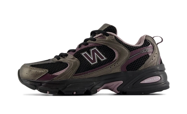 New Balance 530 Black Metallic Plum Brown