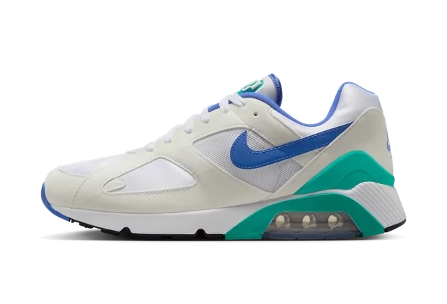 Nike Air 180 White Medium Blue Clear Jade