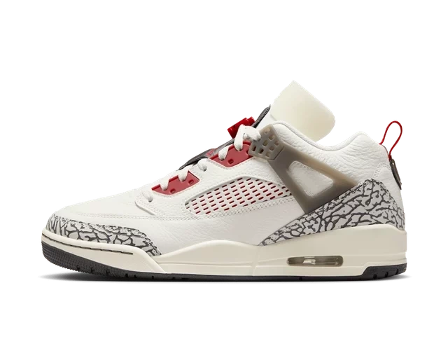 Jordan Spizike Low Sail Anthracite Coconut Milk Varsity Red