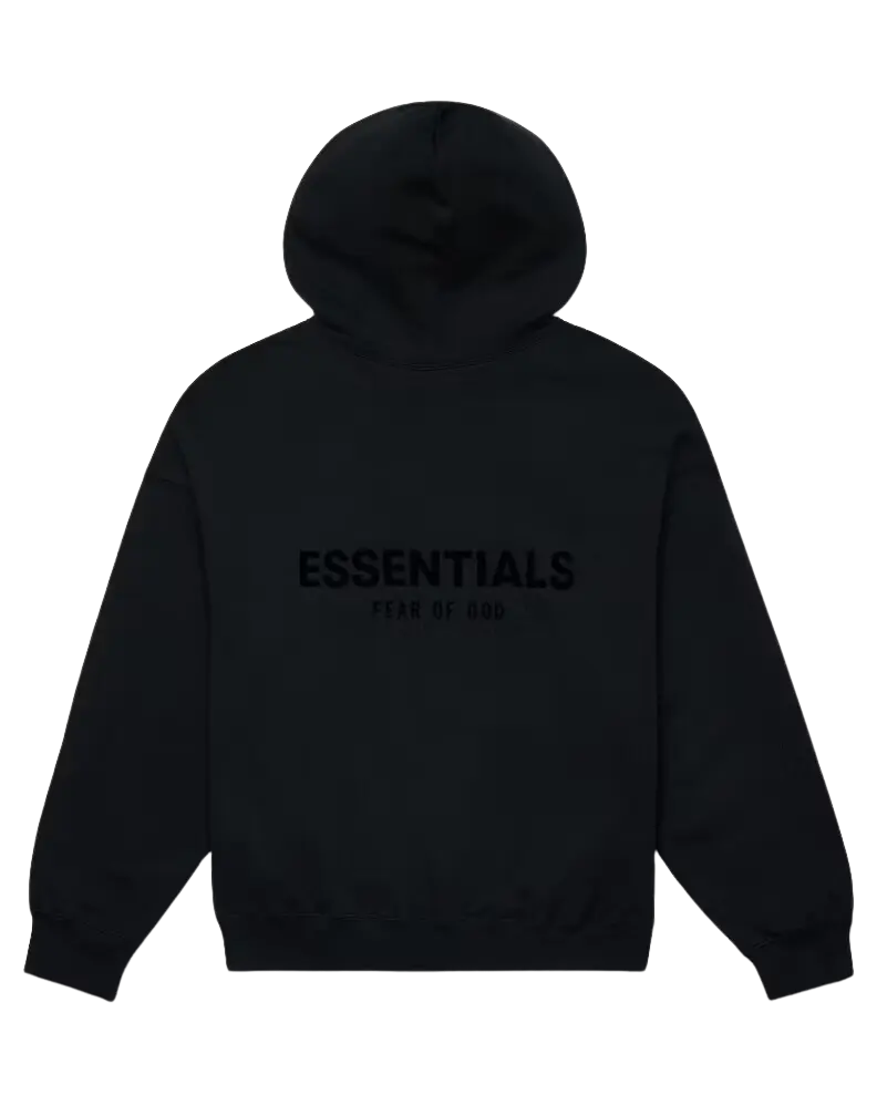 Fear of God Essentials Hoodie Stretch Limo Black - Image 1