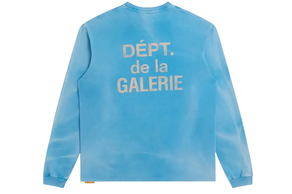 Gallery Dept. French Longsleeve T-shirt Cyan - Image 1