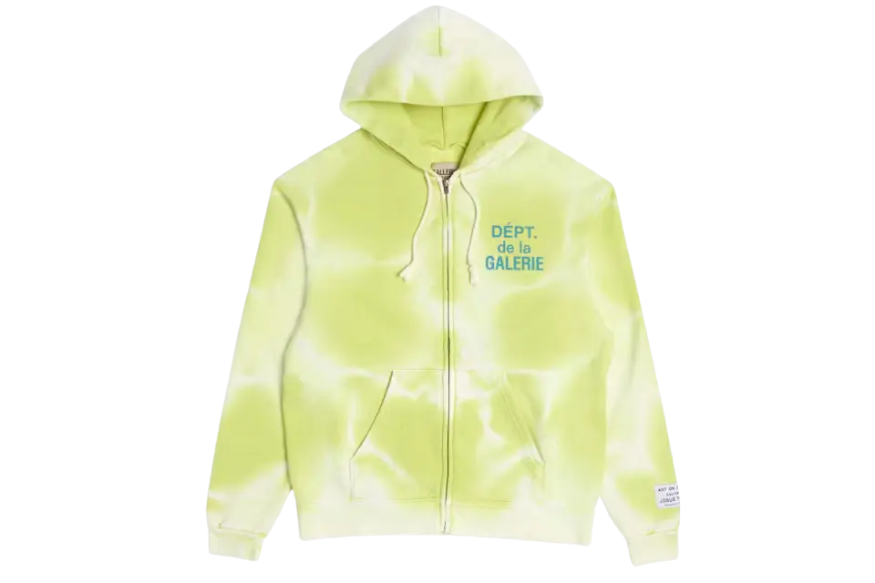 Gallery Dept. French Zip Hoodie Lime Green