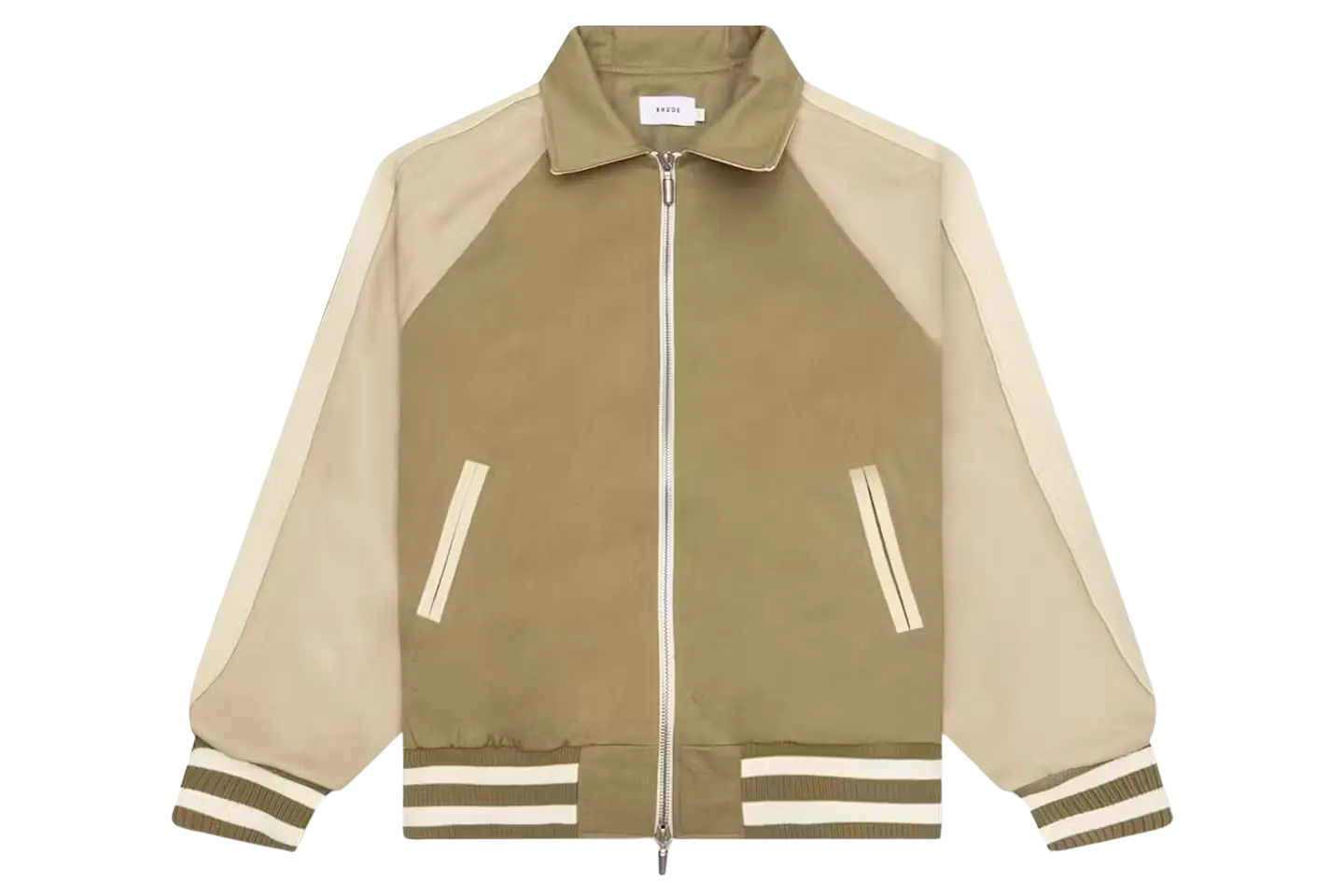 Rhude Twill 'Rhude Boys' Bomber Jacket Beige