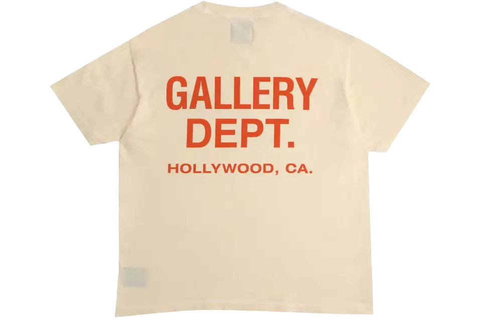 Gallery Dept. Souvenir T-Shirt Cream/Orange - Image 1