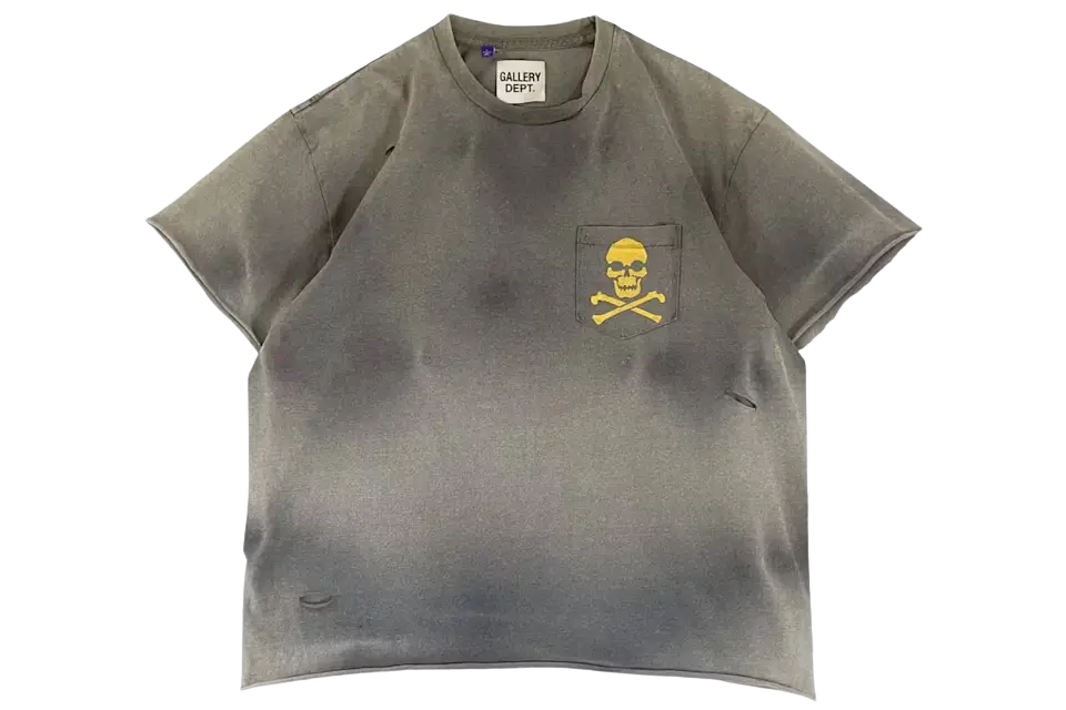 Gallery Dept. Zip Tee Vintage Black