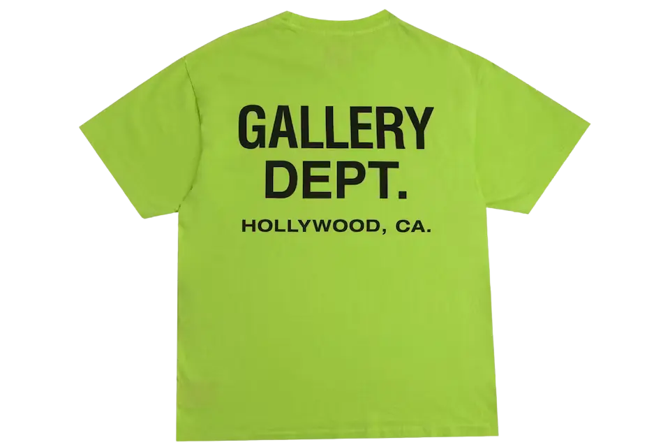 Gallery Dept. Souvenir T-shirt Lime Green - Image 1