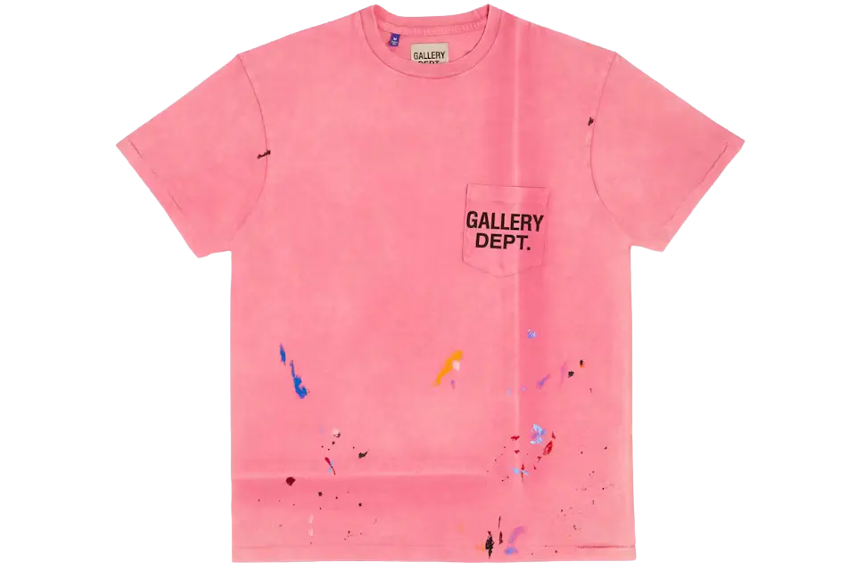Gallery Dept. Vintage Logo Painted Tee Salmon