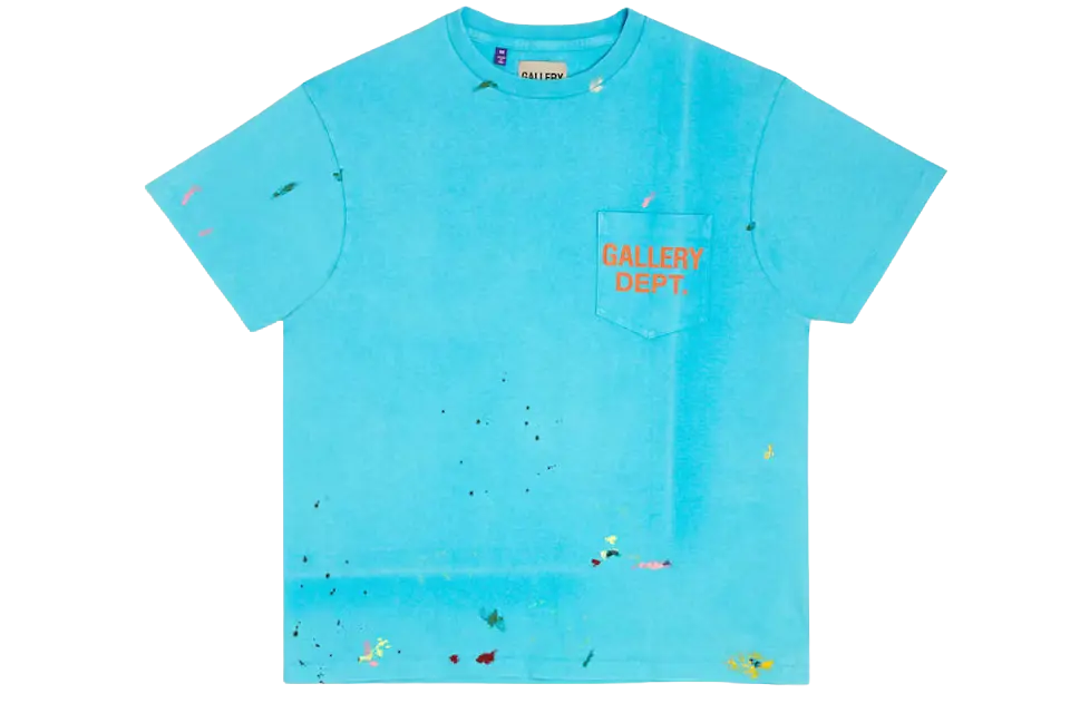 Gallery Dept. Vintage Logo Painted Tee Turquoise