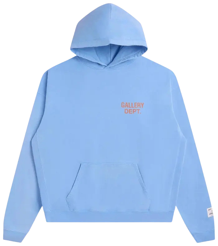Gallery Dept. 90s GD Logo Hoodie 'Baby Blue'