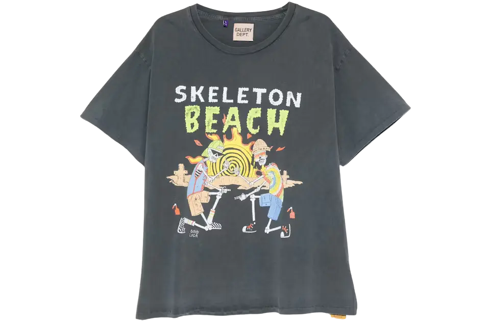 Gallery Dept. Skeleton Beach T-shirt Black