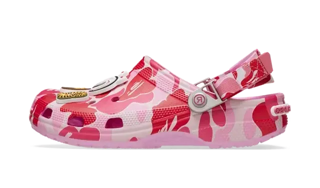 Crocs Classic Clog A Bathing Ape ABC Camo Pink
