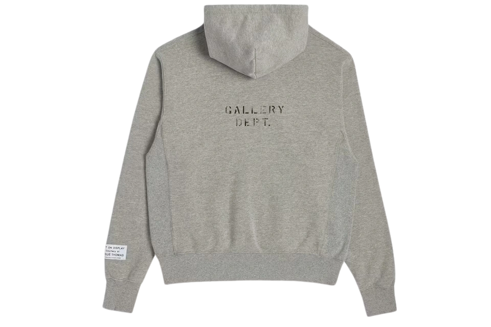Gallery Dept. Dept Logo Hoodie Grey - Image 1