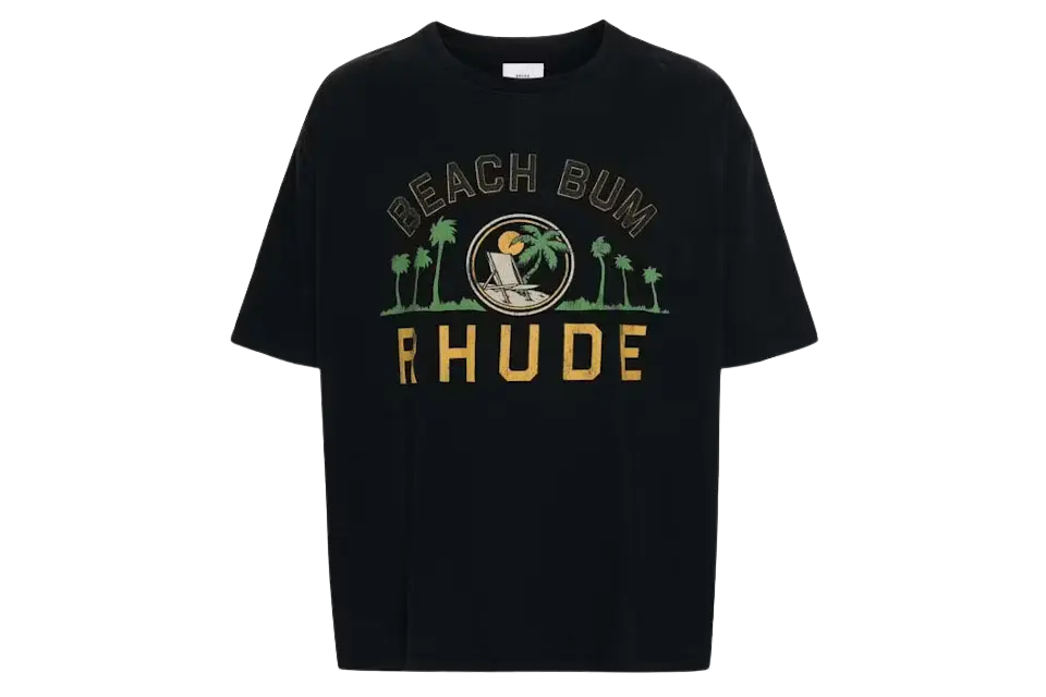 Rhude Palmera Tee Black