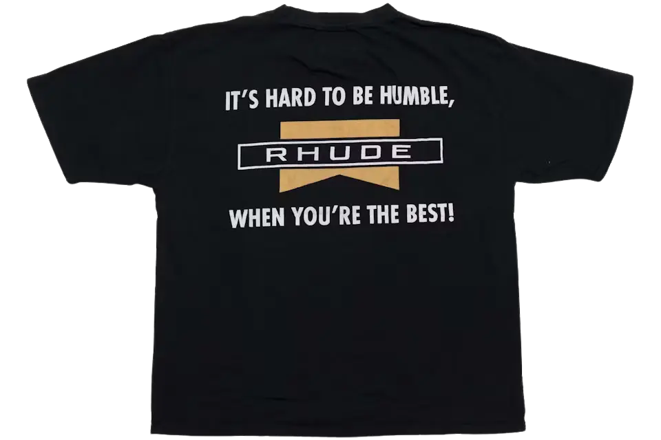 Rhude Hard To Be Humble Tee Black - Image 1