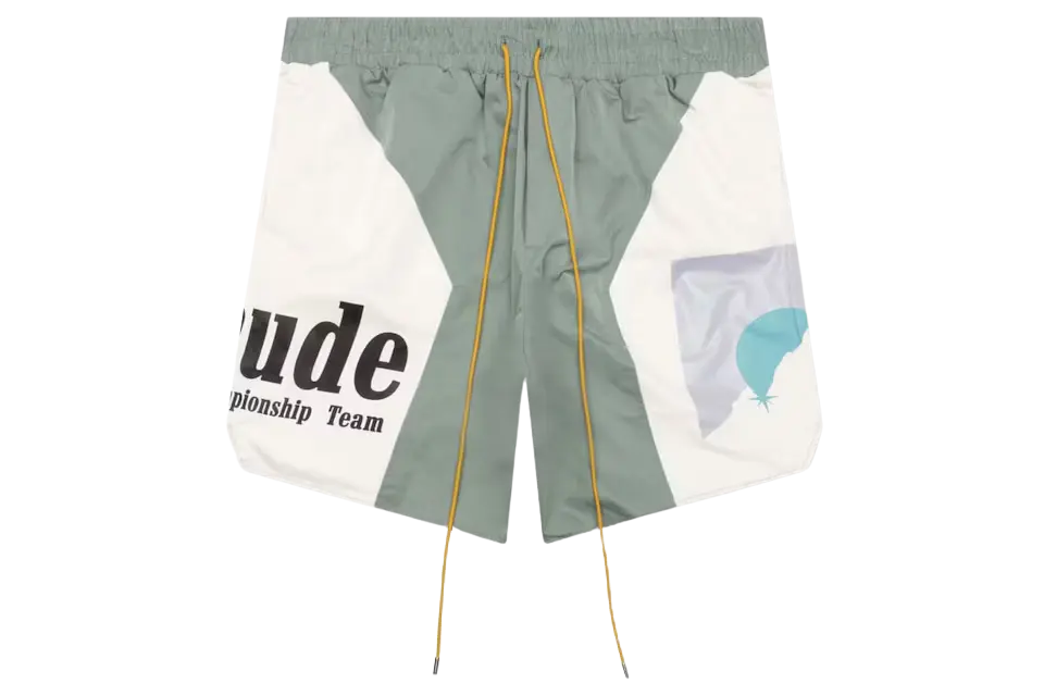 Rhude Senna Flight Shorts Sage/Cream