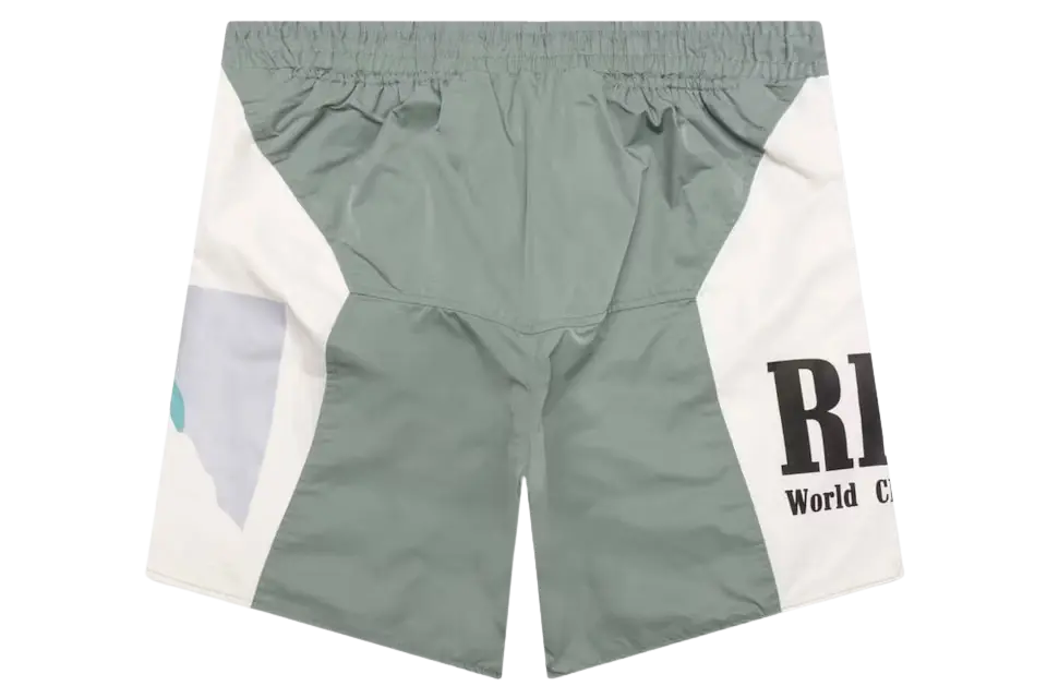 Rhude Senna Flight Shorts Sage/Cream - Image 1