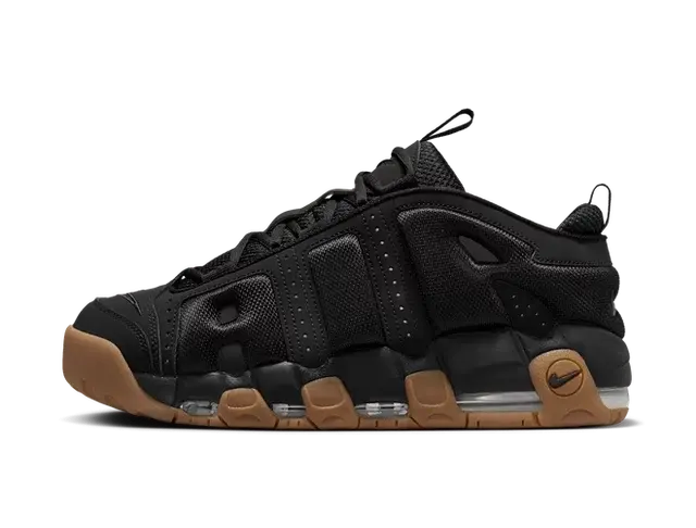 Nike Air More Uptempo Low Black Gum