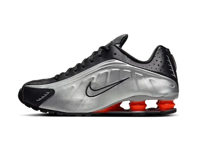 Nike Shox R4 Black Metallic Silver (2025)